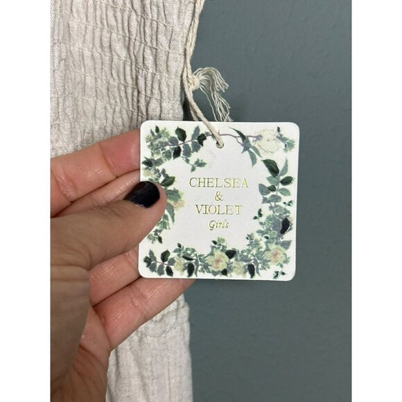 Chelsea & Violet Big Girls Large Linen Blend Shorts Romper Ruched Top Adjustable - Picture 10 of 12